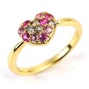 ベリーショコラ Berry Chocola ピンクサファイア ブラウンダイヤモンド ピンキーリング ...