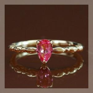 リング 指輪 タンザニア産ピンクスピネル“ドラマティック”リング 春色ピンク