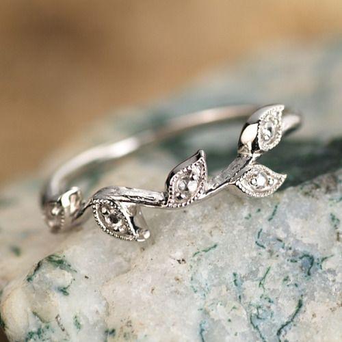 P+10％中 そよぐ葉のリング ローズカットダイヤモンド リーフラインリング PT900 K18 K...