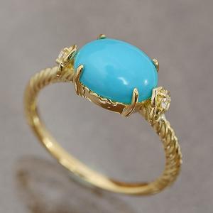 スリーピングビューティー ターコイズ リング 18金 turquoise