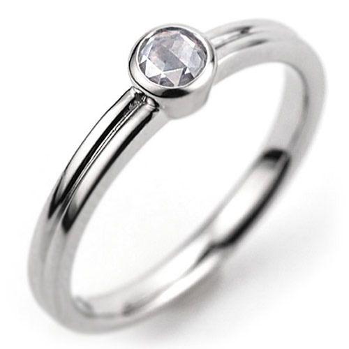 P+10％中 [ - Parulu - ]PT900ローズカットダイヤモンドリング 永〜とこしえ 誕...