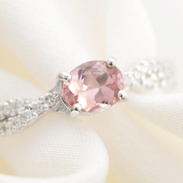 シェリーカラー インペリアルトパーズ ダイヤモンドリング ツイスト PT900 K18 K10対応 ...