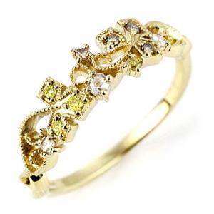 K10 ルビー ハート ダイヤモンド リング 指輪 11号 【新作】ジュエリー