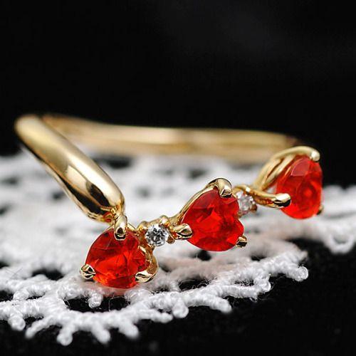 P+10％中 ファイヤーオパール ダイヤモンドピンキーリング キューピッド  PT900 K18 K...