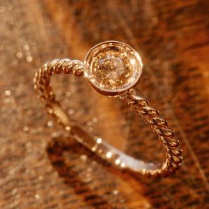 美品/ MIO HARUTAKA ミオハルタカ Bijou de M K18RG PS0.86ct D0.05ct