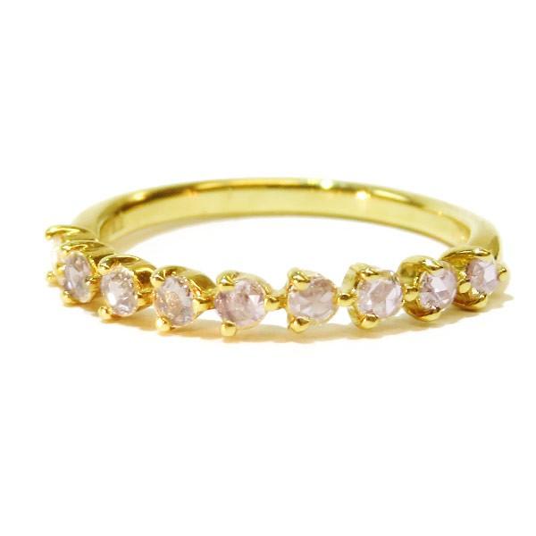 ローズカットダイヤモンドを９石並べたごくシンプルなデザイン ローズカット ダイヤモンド リング K1...