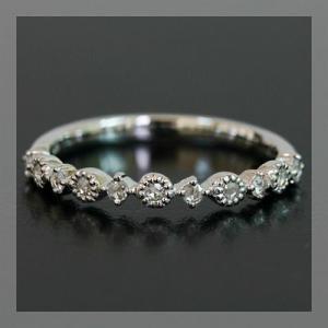 シンプルアンティーク ローズカットダイヤモンドリング PT900 K18 K10対応 誕生石 4月