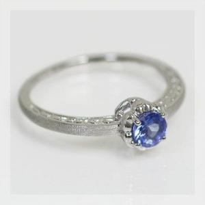 タンザナイトリング ボッチョ　PT900 K18 K10対応 誕生石 12月