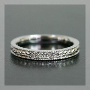 P+10％中 ローズカットダイヤモンド スピカ 麦の穂リング PT900 K18 K10対応誕生石 ...