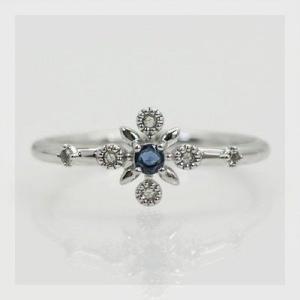 エメラルドマイン アレキサンドライト ローズカットダイヤリング リフレクション〉 誕生石 4月 6月...