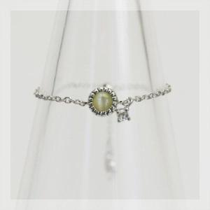 P+10％中 レディース     アリア クリソベリルキャッツアイ 誕生石チェーンリング