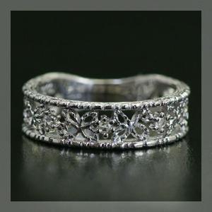 天然 ダイヤモンド リング プラチナ D:0.07ct エレガント指輪セット