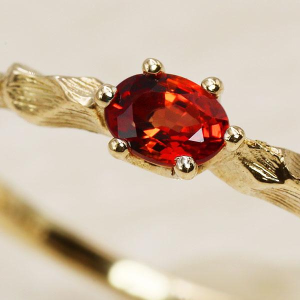 指輪 数量限定 マンダリンガーネット 職人手作り カラーレディス リング  1号から19号対応 PT...
