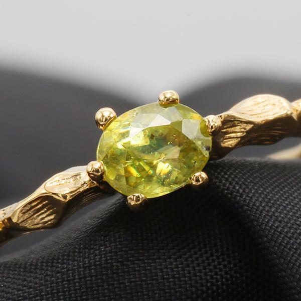 スフェーン 職人手作り カラーレディス リング 指輪 誕生石7月 1号から19号対応  PT900 ...