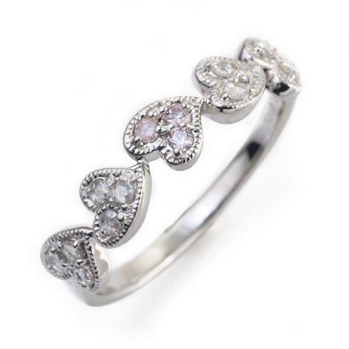 シニカルハート Cynical Heartアーガイル産ピンクダイヤ ローズカットダイヤリング PT9...