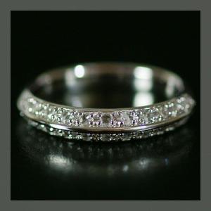 シャープな立体感が魅力 ローズカットダイヤモンドリング PT900 K18 K10対応  誕生石 4...