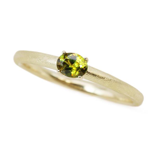 レディース 限定１本 K10YG クロムスフェーン テクスチャー仕様 リング グリッター 11号 サ...