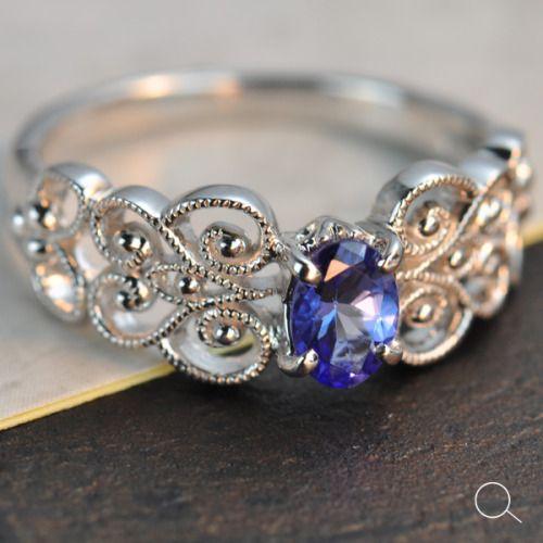 Reticella（レティセラ） タンザナイト レースワークリング PT900 K18 K10対応 ...