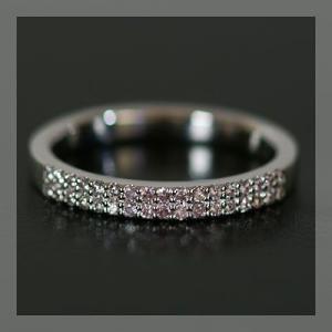 ビナート アーガイル産ピンクダイヤモンドリング PT900 K18 K10対応 誕生石 4月 春色ピ...