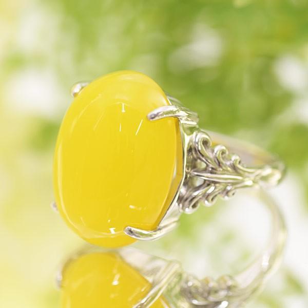 レディース SVシリーズ Ardito アルディート ヴァレンシアカルセドニーリング蒲公英色／たんぽ...