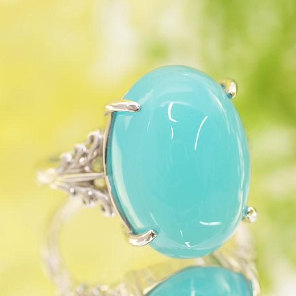 レディース SVシリーズ Ardito アルディート シーブルーカルセドニー リング 天色／あまいろ...