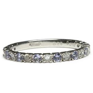 タンザナイト ローズカットダイヤモンド リング PT900 K18 K10対応 誕生石 4月 12月