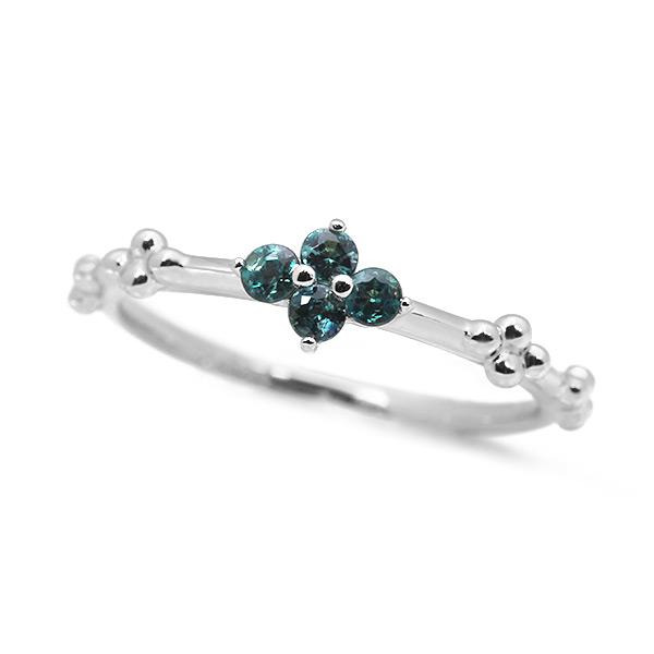 アレキサンドライト リング クアトロ 指輪 PT900 K18 K10対応 誕生石6月