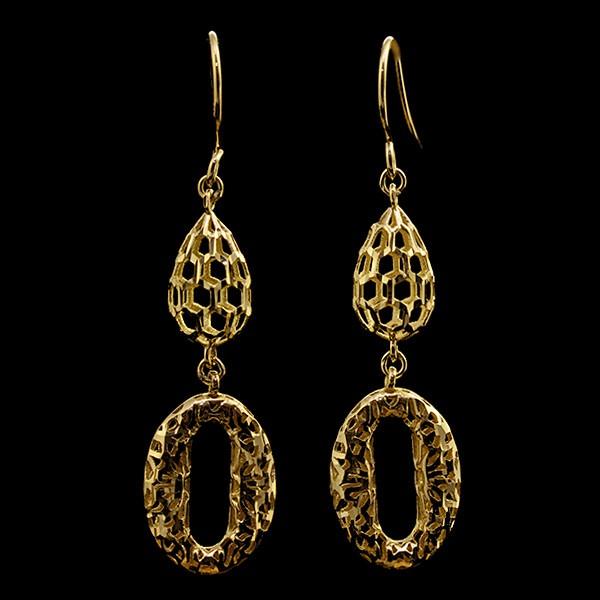 クーポン登場中 Oro オーロ エアリーフックピアス Doppio 送料無料 cp2