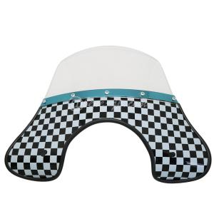 Cuppini フライスクリーン ショート スモーク Vespa P/PX, LML2S/4S