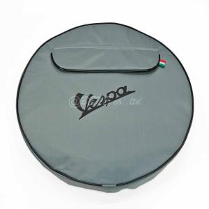 スペアタイヤカバー ブラック ”VESPA”ロゴ入り 10インチ用 : BENE