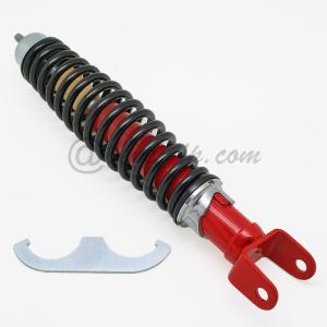 CARBONE リアショックアブソーバー　黒/赤　Vespa P/PX, 50/125ET3