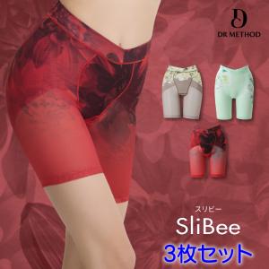 公式 DR METHOD Slibee スリビー 3枚セット ノーブルベージュ×1 エレガンスグリーン×1 ルーセントレッド×1 ガードル 送料無料 正規品｜Anynext Yahoo!店