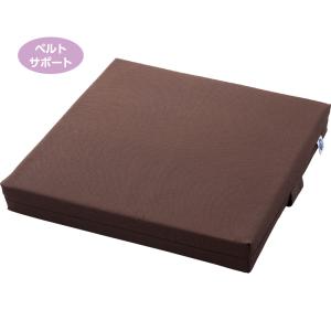 シニア 日本製 低反発 クッション ベルト付き ベルトサポート低反発クッション