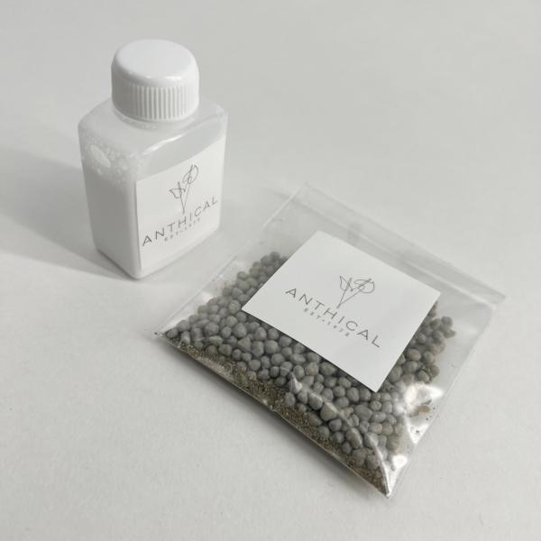 アンスリウム専用 年一回のお手入れセット(ワックス原液+肥料) ツヤが蘇る 他の観葉植物にも使える