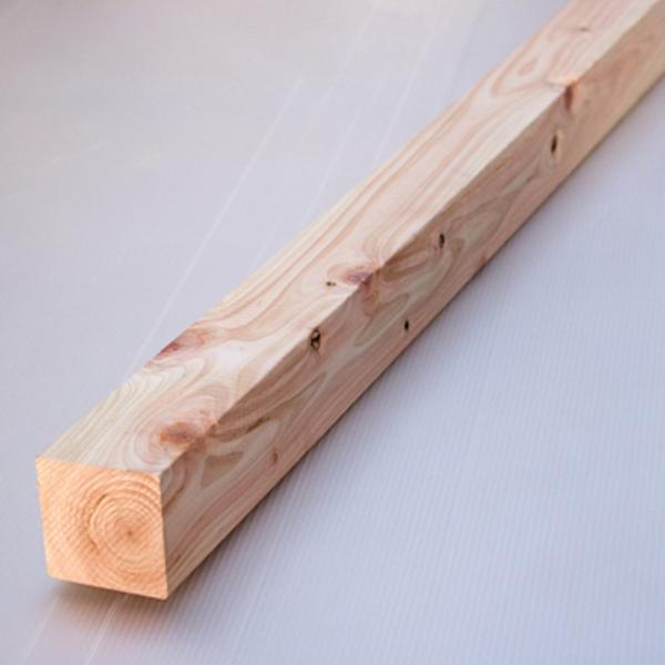 桧角材 6cmｘ6cmｘ2ｍ＝1980mm（木材 角材）DIY木材 天然木 桧　ひのき　無塗装　国産