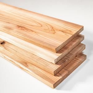 川島材木店 杉板 4枚セット 長91cm 巾15(14)cmx厚1.3cm 棚 棚板 床 腰