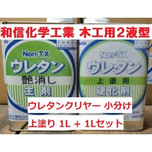 木工用 ウレタンクリヤー つやあり 2Lセット 1L+1L 和信化学工業