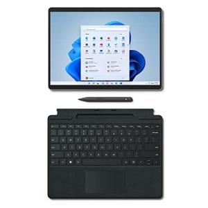 3点セット: Surface Pro 8 (i5 /8GB/512GB/ プラチナ) + 専用タイプカバー ブラック (ペン付き)｜benkenstore