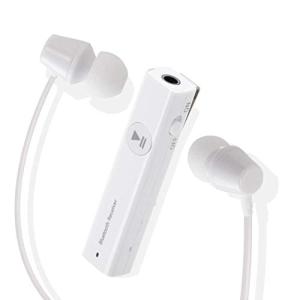 エレコム Bluetoothオーディオレシーバー お手持ちのイヤホンを簡単無線化(イヤホン付) スティックタイプ オーディオ ホワイト LBT-PHP02AVWH｜benkenstore