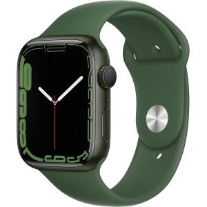 Apple Watch Series 7 GPSモデル 45mm グリーンアルミニウムケースとクローバースポーツバンド レギュラー グリーンアルミニウム MKN73J/A