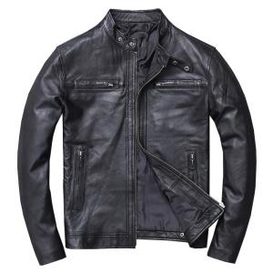 革ジャン　メンズ　本革　ブラック　ライダースジャケット　レザージャケット　革ジャケット　ジャケット　高級羊革　春夏秋冬