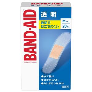 バンドエイド 透明タイプ Mサイズ 20枚入 メール便送料無料｜benkyoannexx