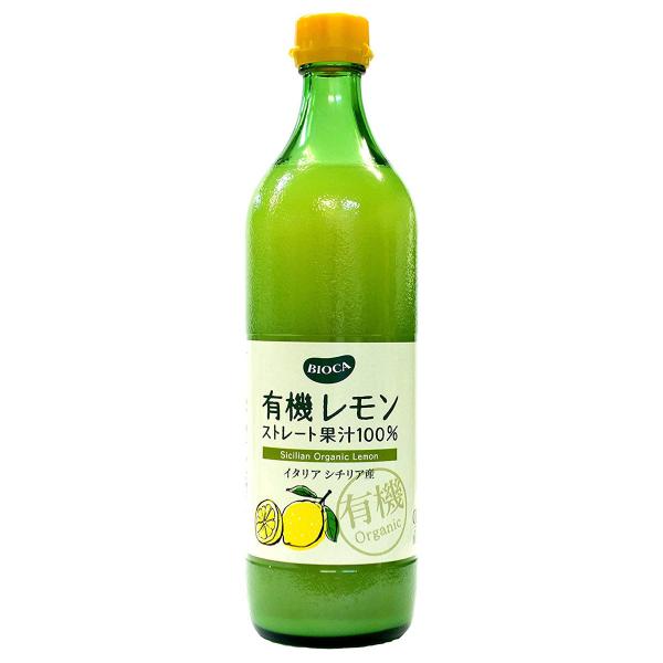 ビオカ 有機レモンストレート果汁100% 700ml×6本セット 送料無料