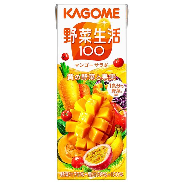 野菜生活100 マンゴーサラダ 200ml×24本 送料無料