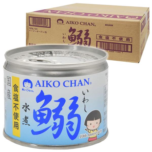 伊藤食品 あいこちゃん鰯水煮 食塩不使用 190g×24個セット あすつく対応