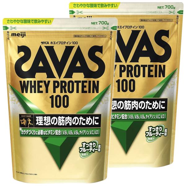 ザバス ホエイプロテイン100 すっきりフルーティ風味 700g×2個セット