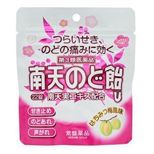 メール便対応 南天のど飴 はちみつ梅風味 パウチタイプ 22錠 第3類医薬品 コスメとくすりの ミント 通販 Yahoo ショッピング
