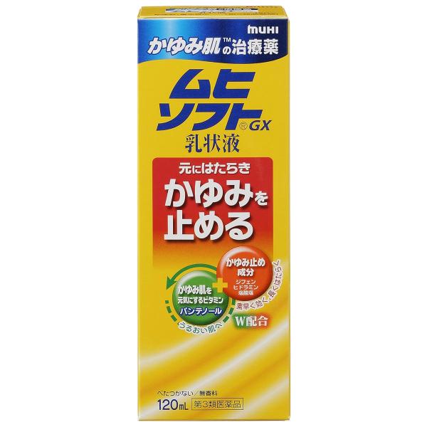 【第3類医薬品】 ムヒソフトGX 乳状液 120ml ※セルフメディケーション税制対象商品 メール便...