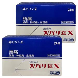 【第（2）類医薬品】 ズバリ錠X 24錠×2個セット メール便送料無料 ※セルフメディケーション税制対象商品｜benkyoannexx