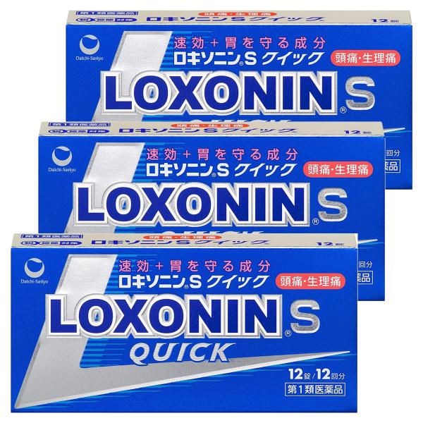 【第1類医薬品】ロキソニンSクイック 12錠×3個セット ※セルフメディケーション税制対象商品 メー...